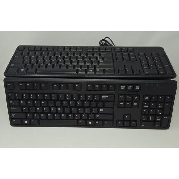 Dell Quiet Key Keyboard KB212-B 104 Key USB Wired Ultra Slim Keyboard Lot of 5 - Picture 7 of 16
